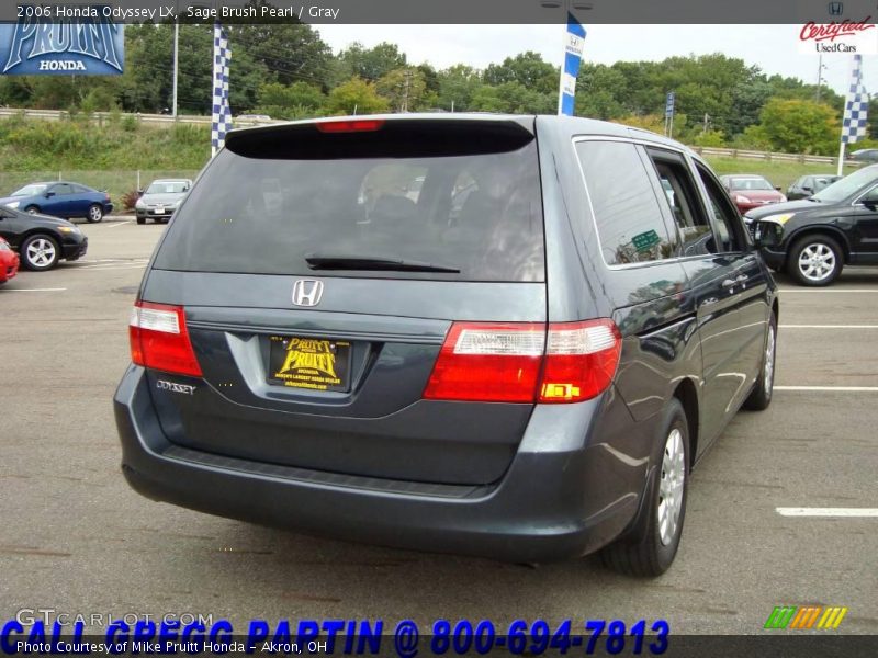 Sage Brush Pearl / Gray 2006 Honda Odyssey LX