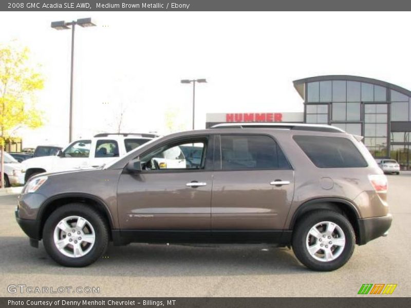 Medium Brown Metallic / Ebony 2008 GMC Acadia SLE AWD