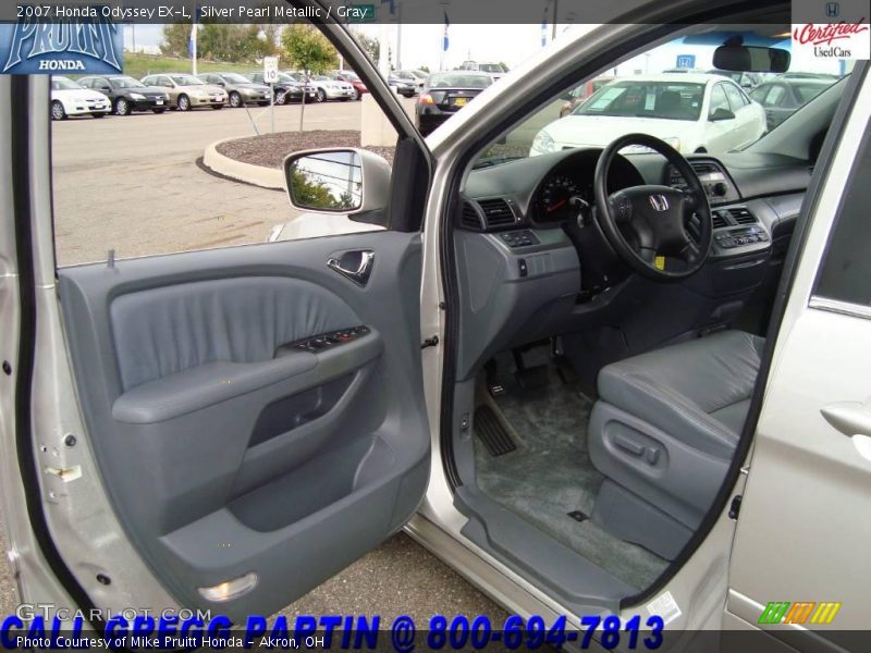 Silver Pearl Metallic / Gray 2007 Honda Odyssey EX-L
