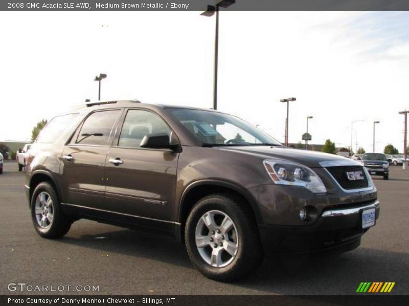 Medium Brown Metallic / Ebony 2008 GMC Acadia SLE AWD