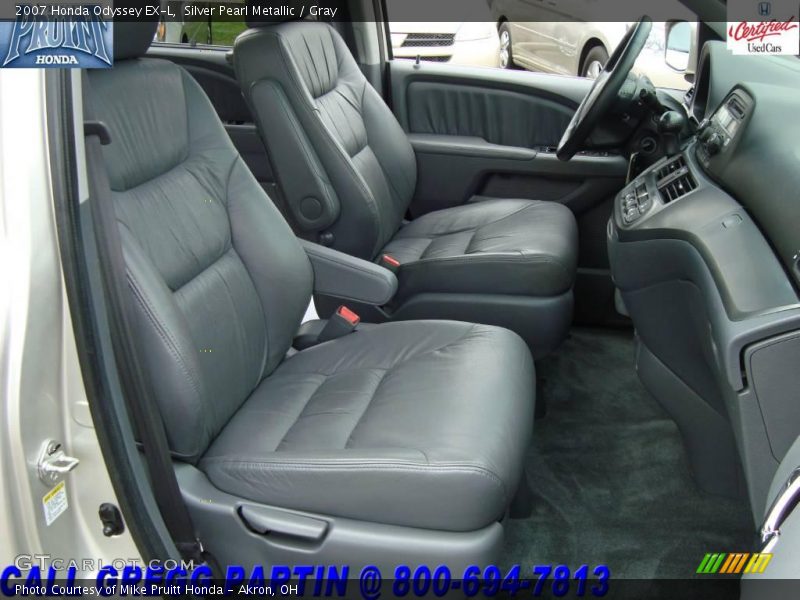 Silver Pearl Metallic / Gray 2007 Honda Odyssey EX-L