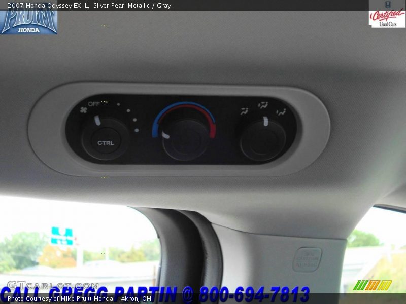 Silver Pearl Metallic / Gray 2007 Honda Odyssey EX-L