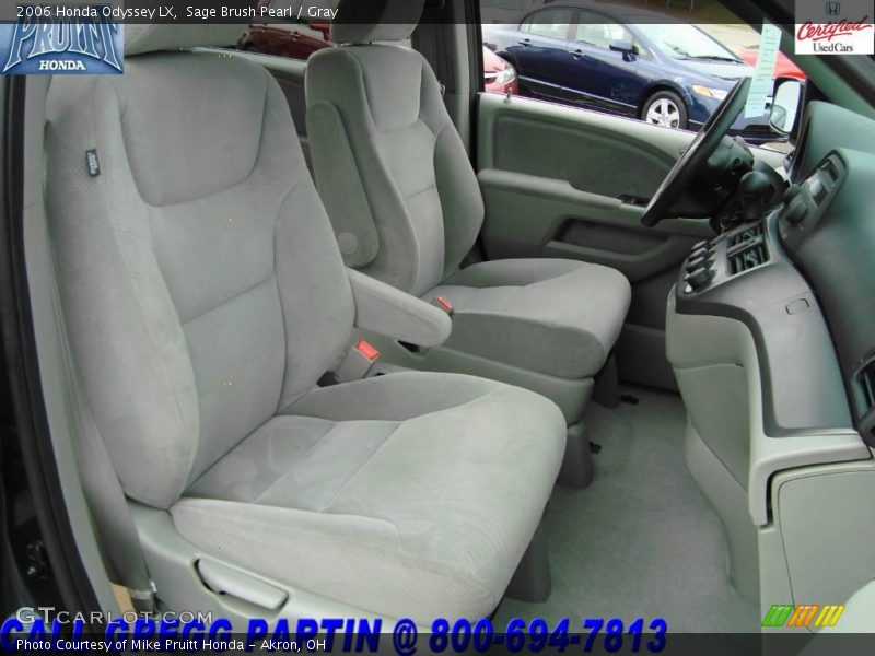 Sage Brush Pearl / Gray 2006 Honda Odyssey LX