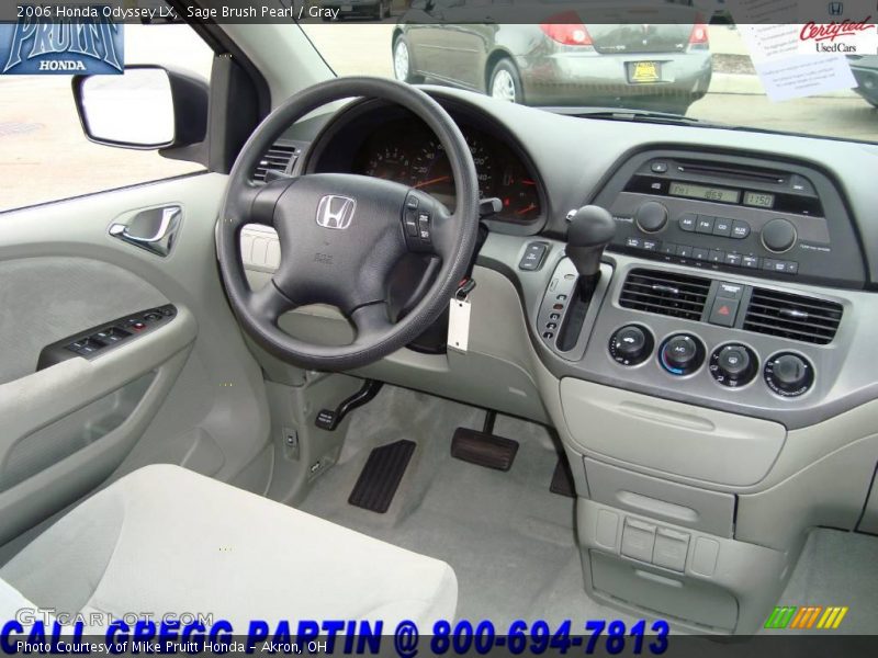 Sage Brush Pearl / Gray 2006 Honda Odyssey LX