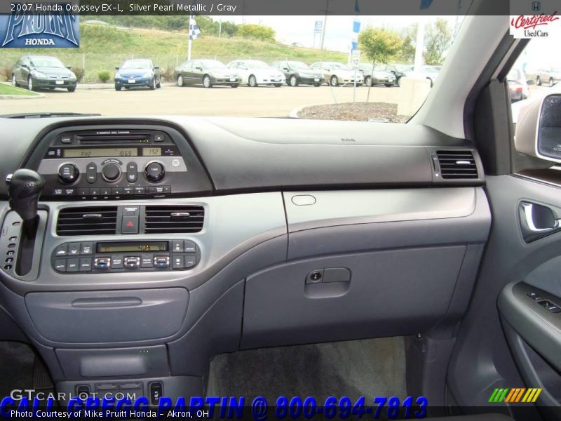 Silver Pearl Metallic / Gray 2007 Honda Odyssey EX-L
