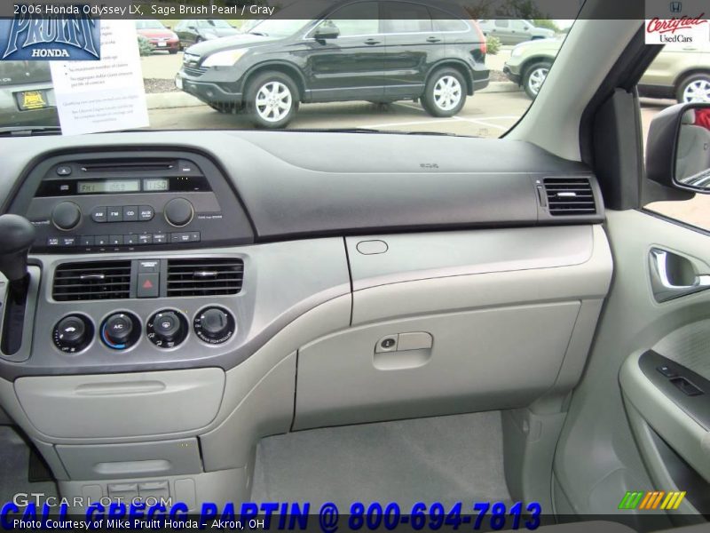 Sage Brush Pearl / Gray 2006 Honda Odyssey LX