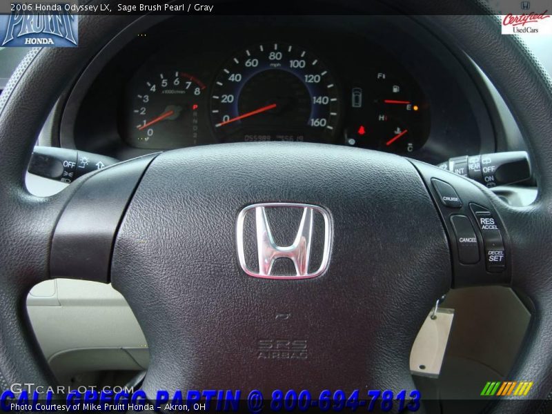 Sage Brush Pearl / Gray 2006 Honda Odyssey LX