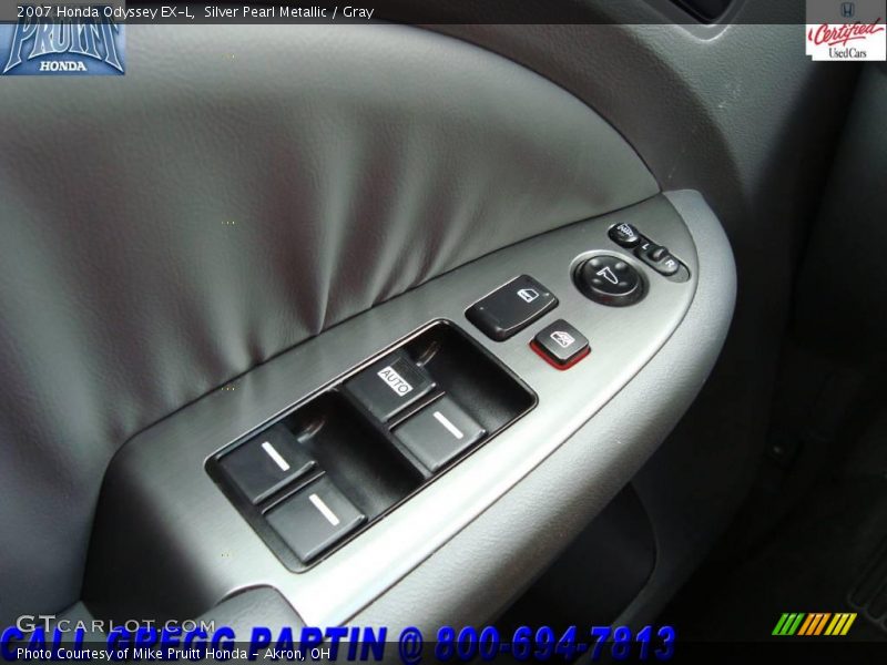 Silver Pearl Metallic / Gray 2007 Honda Odyssey EX-L
