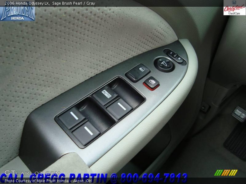 Sage Brush Pearl / Gray 2006 Honda Odyssey LX