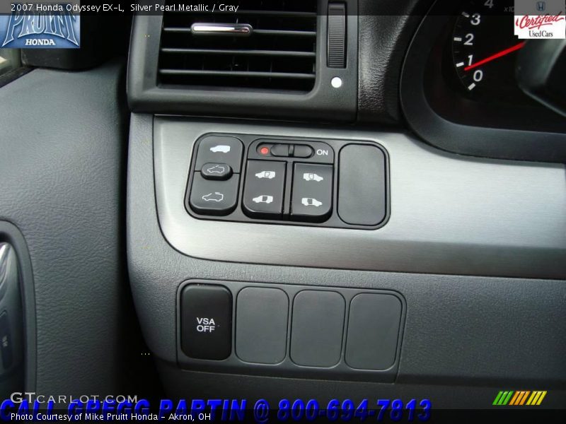 Silver Pearl Metallic / Gray 2007 Honda Odyssey EX-L
