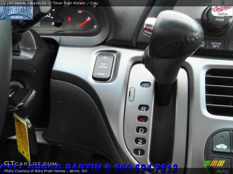 Silver Pearl Metallic / Gray 2007 Honda Odyssey EX-L