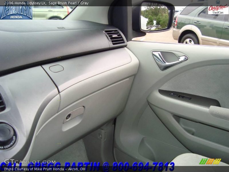 Sage Brush Pearl / Gray 2006 Honda Odyssey LX