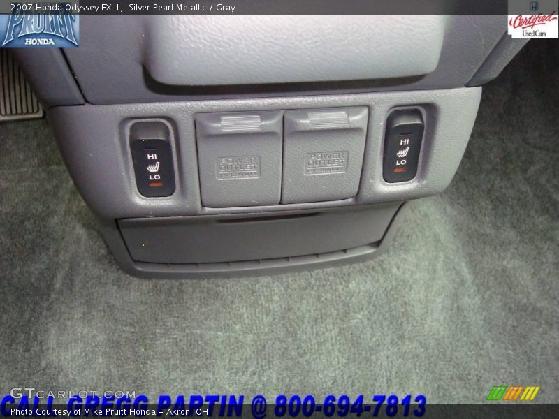 Silver Pearl Metallic / Gray 2007 Honda Odyssey EX-L
