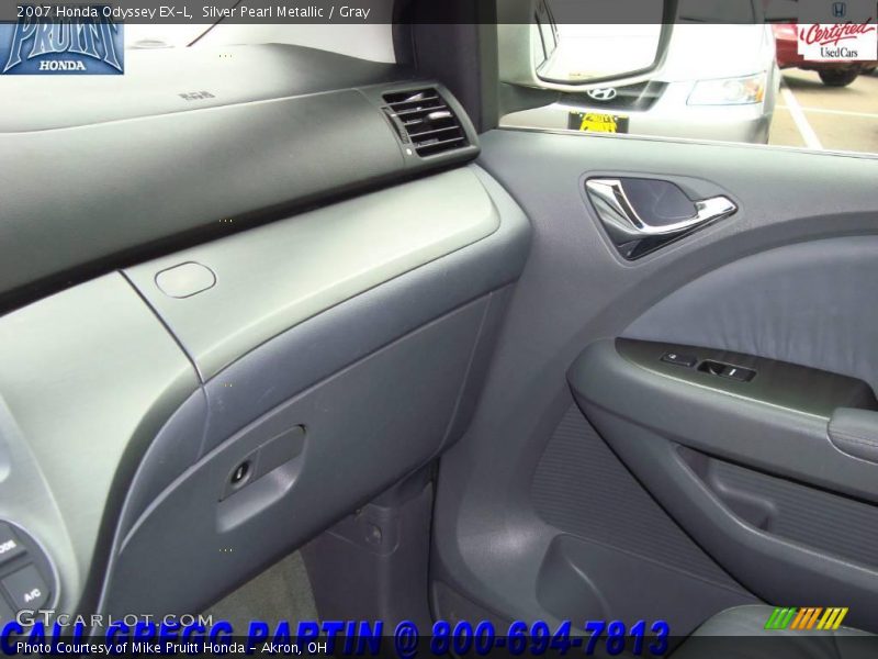 Silver Pearl Metallic / Gray 2007 Honda Odyssey EX-L