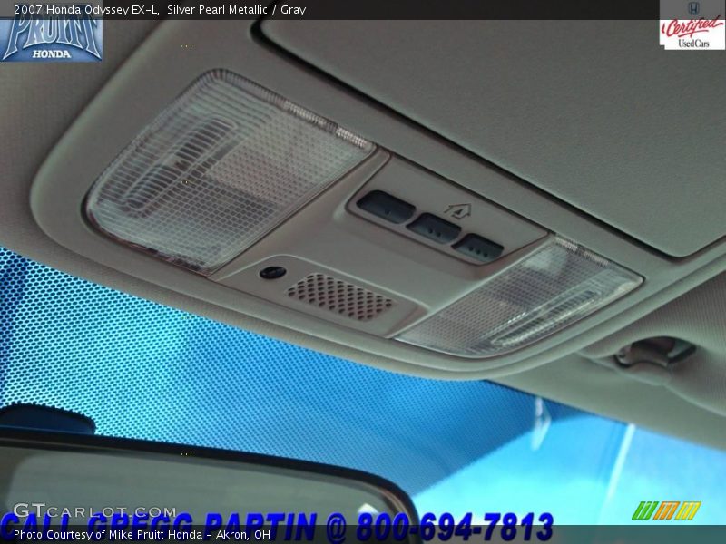 Silver Pearl Metallic / Gray 2007 Honda Odyssey EX-L