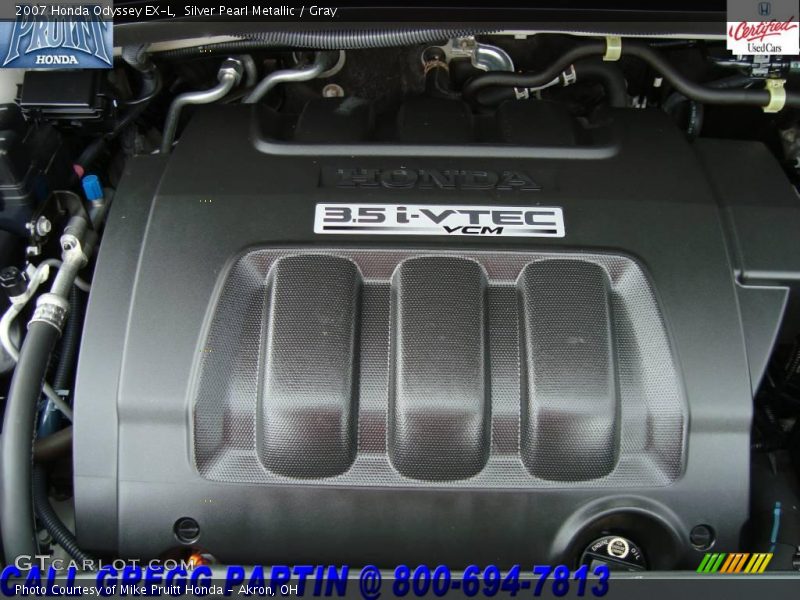 Silver Pearl Metallic / Gray 2007 Honda Odyssey EX-L