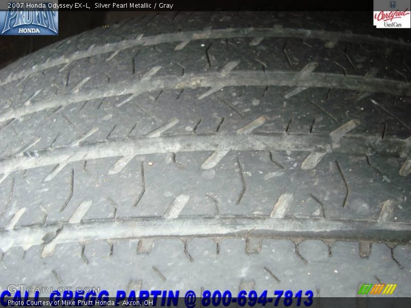Silver Pearl Metallic / Gray 2007 Honda Odyssey EX-L