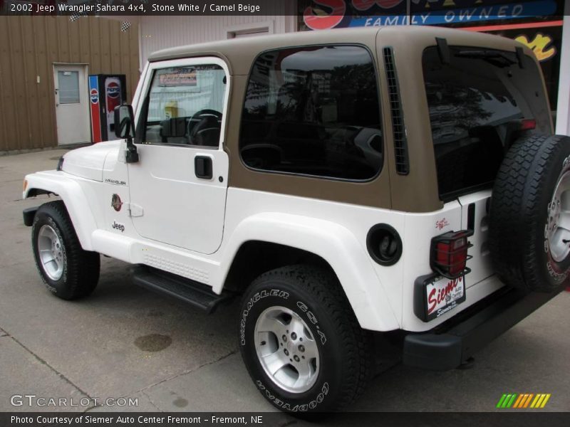 Stone White / Camel Beige 2002 Jeep Wrangler Sahara 4x4