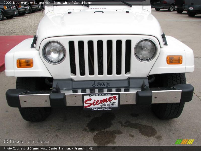 Stone White / Camel Beige 2002 Jeep Wrangler Sahara 4x4
