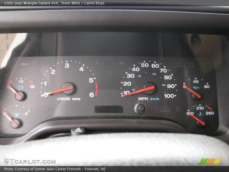 Stone White / Camel Beige 2002 Jeep Wrangler Sahara 4x4