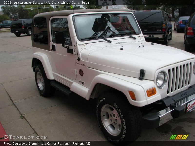 Stone White / Camel Beige 2002 Jeep Wrangler Sahara 4x4