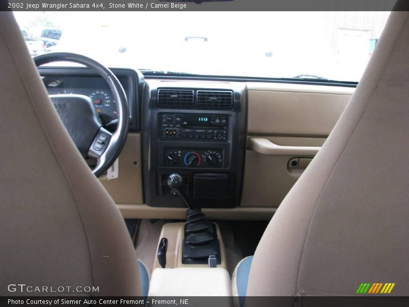 Stone White / Camel Beige 2002 Jeep Wrangler Sahara 4x4