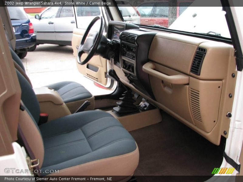 Stone White / Camel Beige 2002 Jeep Wrangler Sahara 4x4