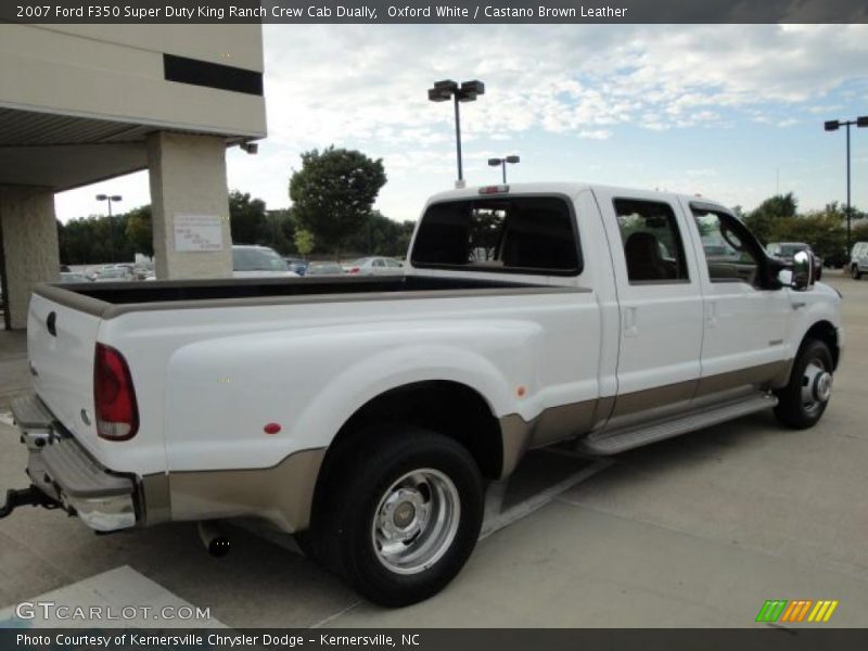Oxford White / Castano Brown Leather 2007 Ford F350 Super Duty King Ranch Crew Cab Dually