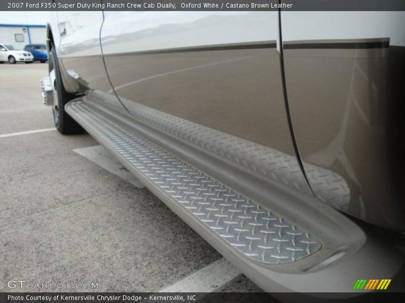 Oxford White / Castano Brown Leather 2007 Ford F350 Super Duty King Ranch Crew Cab Dually