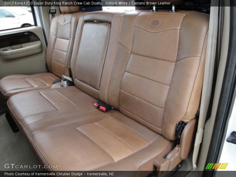 Oxford White / Castano Brown Leather 2007 Ford F350 Super Duty King Ranch Crew Cab Dually