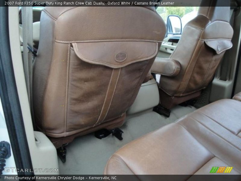 Oxford White / Castano Brown Leather 2007 Ford F350 Super Duty King Ranch Crew Cab Dually