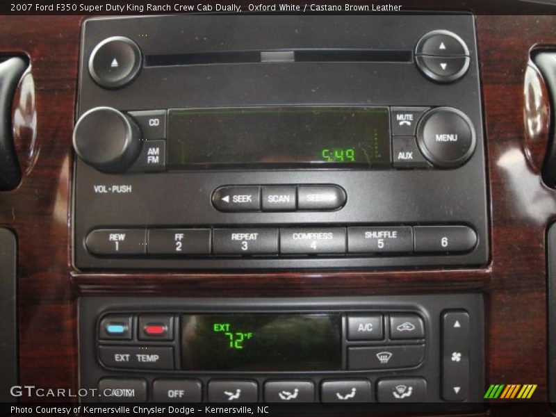 Oxford White / Castano Brown Leather 2007 Ford F350 Super Duty King Ranch Crew Cab Dually