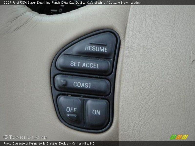 Oxford White / Castano Brown Leather 2007 Ford F350 Super Duty King Ranch Crew Cab Dually