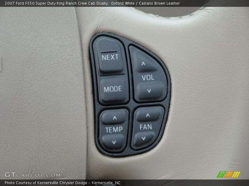 Oxford White / Castano Brown Leather 2007 Ford F350 Super Duty King Ranch Crew Cab Dually