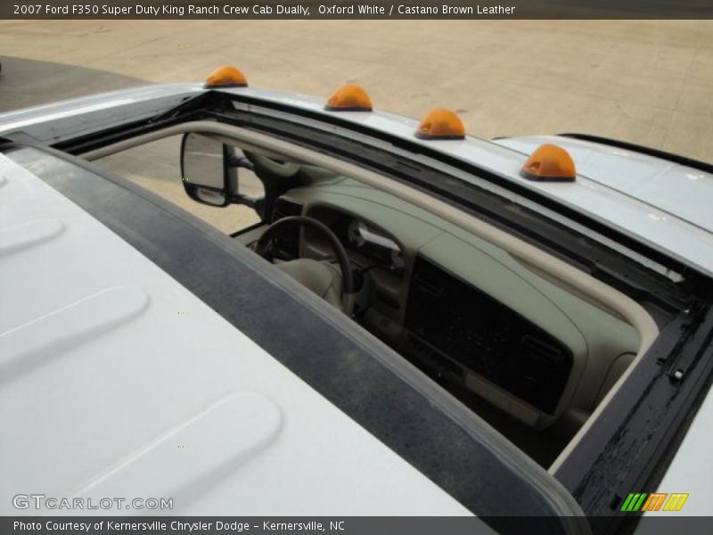 Oxford White / Castano Brown Leather 2007 Ford F350 Super Duty King Ranch Crew Cab Dually
