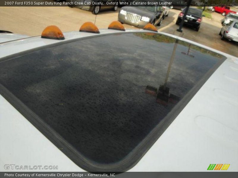 Oxford White / Castano Brown Leather 2007 Ford F350 Super Duty King Ranch Crew Cab Dually