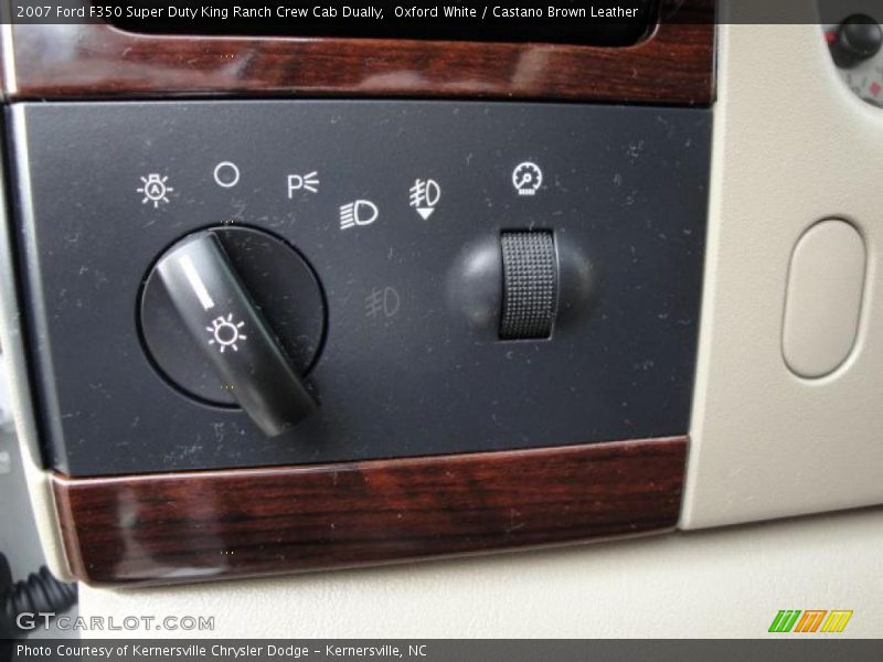 Oxford White / Castano Brown Leather 2007 Ford F350 Super Duty King Ranch Crew Cab Dually