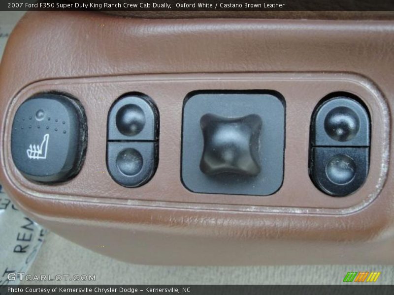 Oxford White / Castano Brown Leather 2007 Ford F350 Super Duty King Ranch Crew Cab Dually