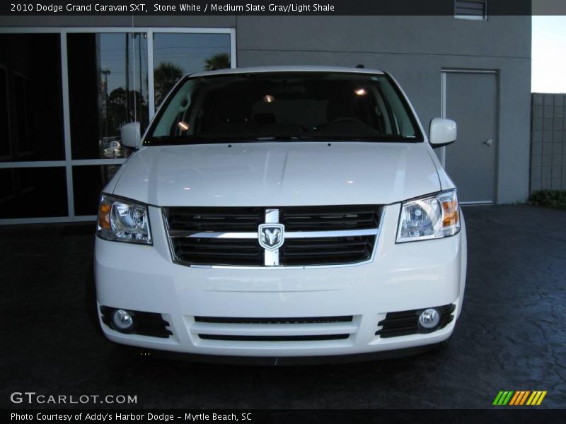 Stone White / Medium Slate Gray/Light Shale 2010 Dodge Grand Caravan SXT