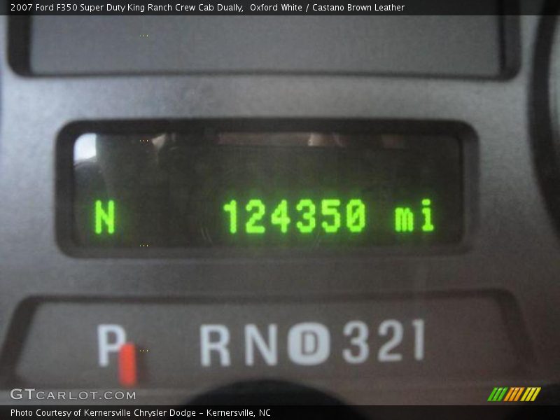 Oxford White / Castano Brown Leather 2007 Ford F350 Super Duty King Ranch Crew Cab Dually