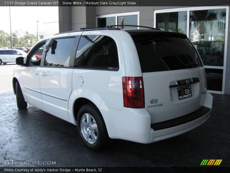 Stone White / Medium Slate Gray/Light Shale 2010 Dodge Grand Caravan SXT