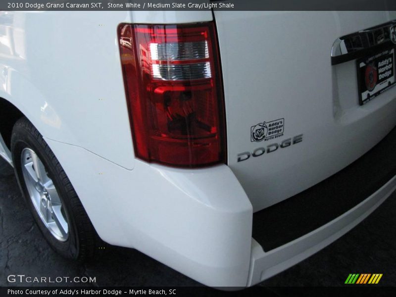 Stone White / Medium Slate Gray/Light Shale 2010 Dodge Grand Caravan SXT