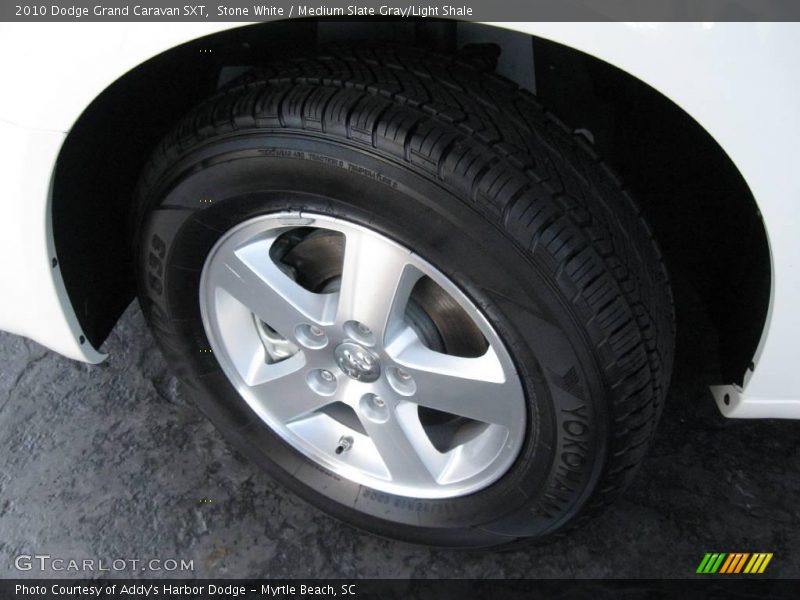 Stone White / Medium Slate Gray/Light Shale 2010 Dodge Grand Caravan SXT