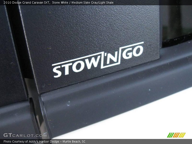 Stone White / Medium Slate Gray/Light Shale 2010 Dodge Grand Caravan SXT