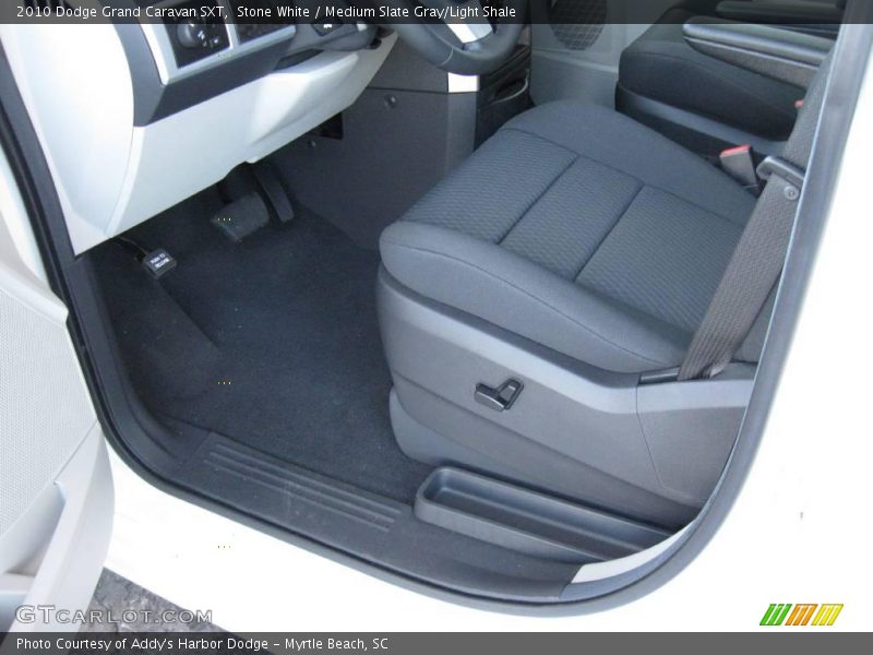 Stone White / Medium Slate Gray/Light Shale 2010 Dodge Grand Caravan SXT