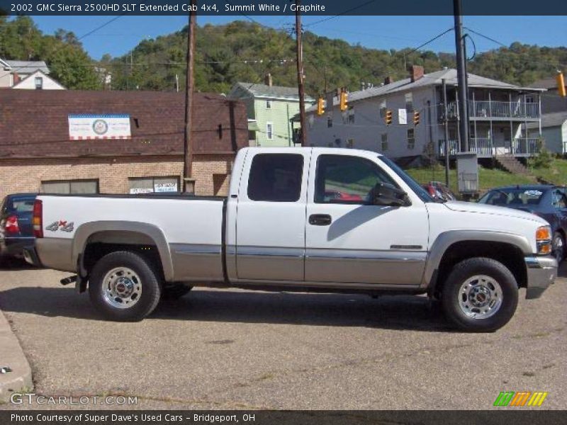 Summit White / Graphite 2002 GMC Sierra 2500HD SLT Extended Cab 4x4
