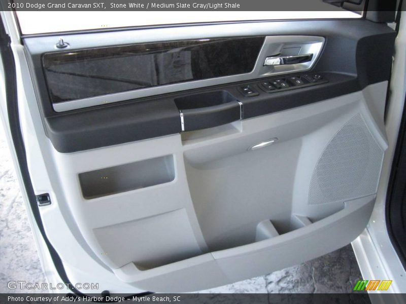 Stone White / Medium Slate Gray/Light Shale 2010 Dodge Grand Caravan SXT