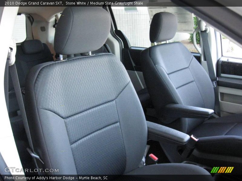 Stone White / Medium Slate Gray/Light Shale 2010 Dodge Grand Caravan SXT