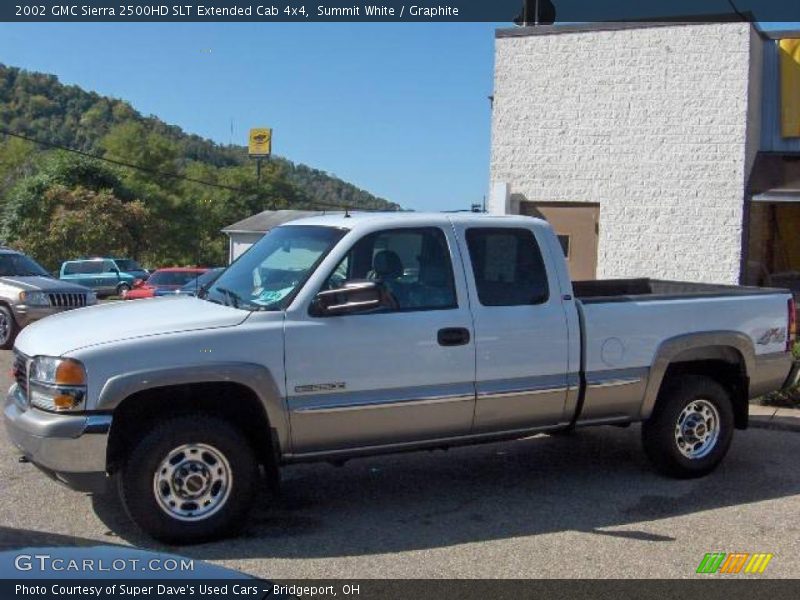 Summit White / Graphite 2002 GMC Sierra 2500HD SLT Extended Cab 4x4