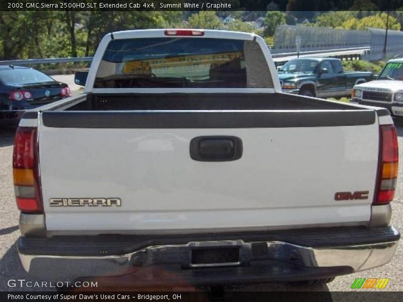 Summit White / Graphite 2002 GMC Sierra 2500HD SLT Extended Cab 4x4